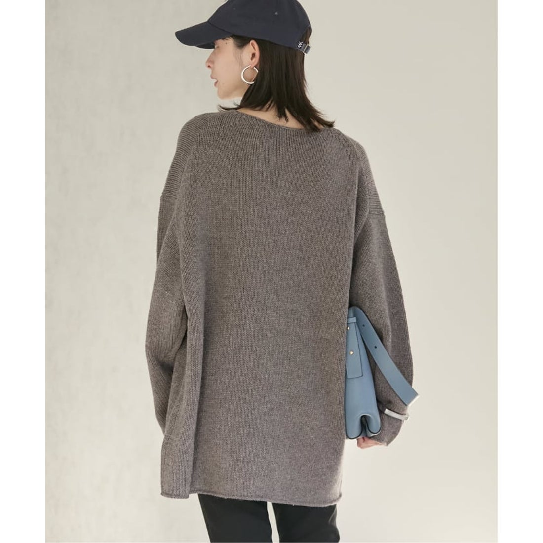 プラージュ Plage 《追加》WOOL CASHMERE SOFT TUNIC ニット （グレー