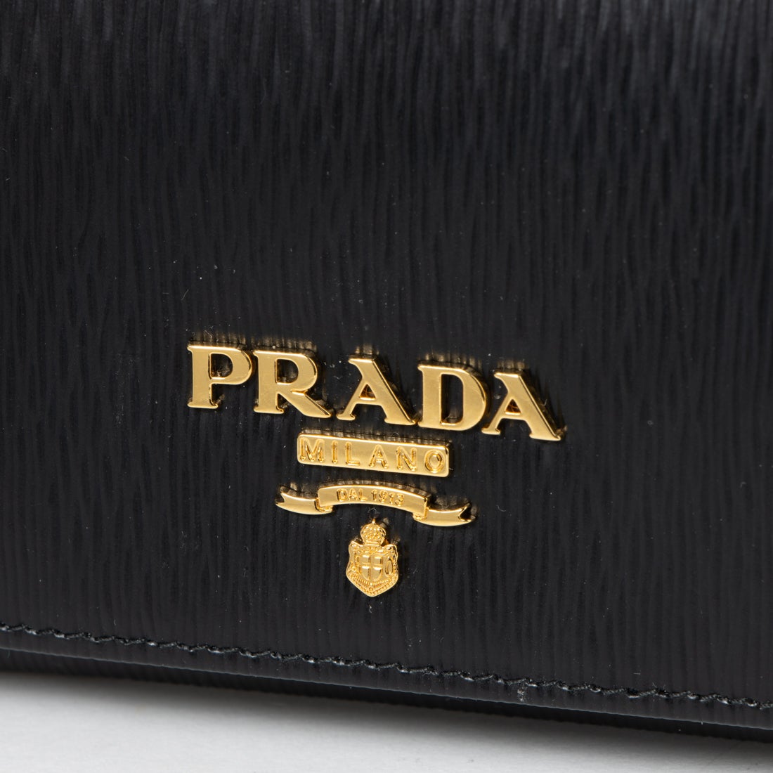 プラダ PRADA ☆レザー三つ折り財布 - PORTAF PICCOLO PATT IN PELLE