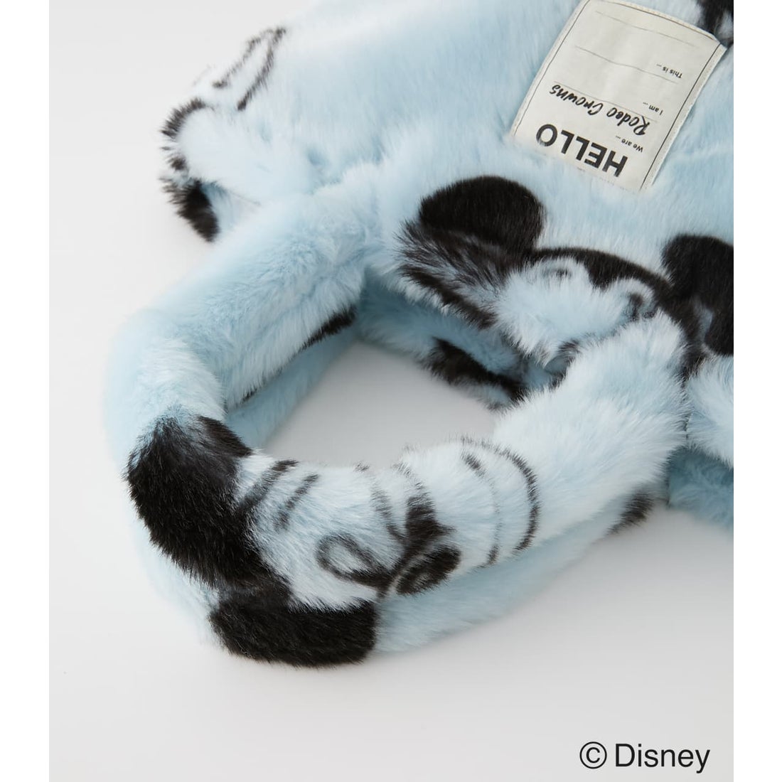 RODEO CROWNS WIDE BOWL (MICKEY) FAUX FUR TOTE SAX -ファッション