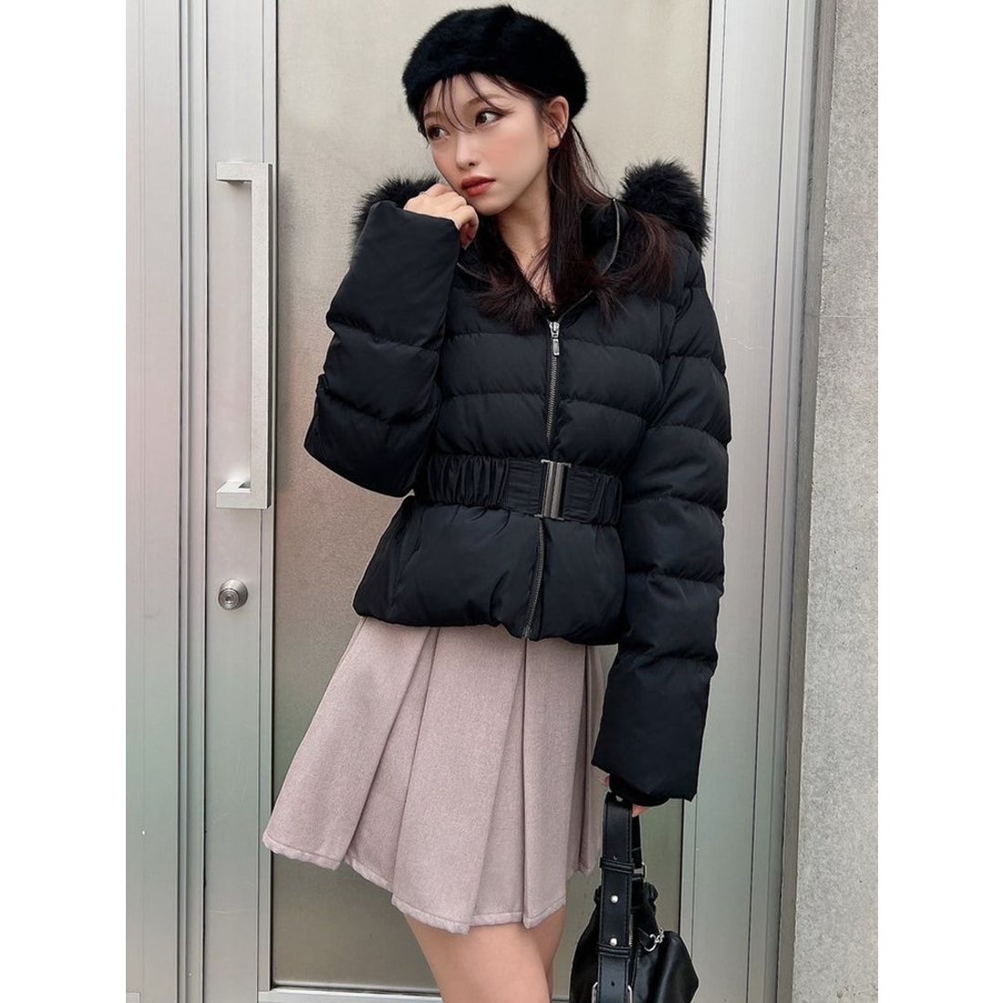 リゼクシー RESEXXY ショートダウンジャケット （BLK） -靴