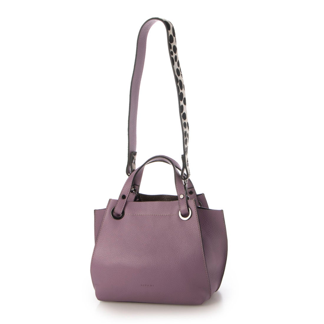 リパーニ RIPANI アニマル柄ストラップレザーバッグ （ラベンダー