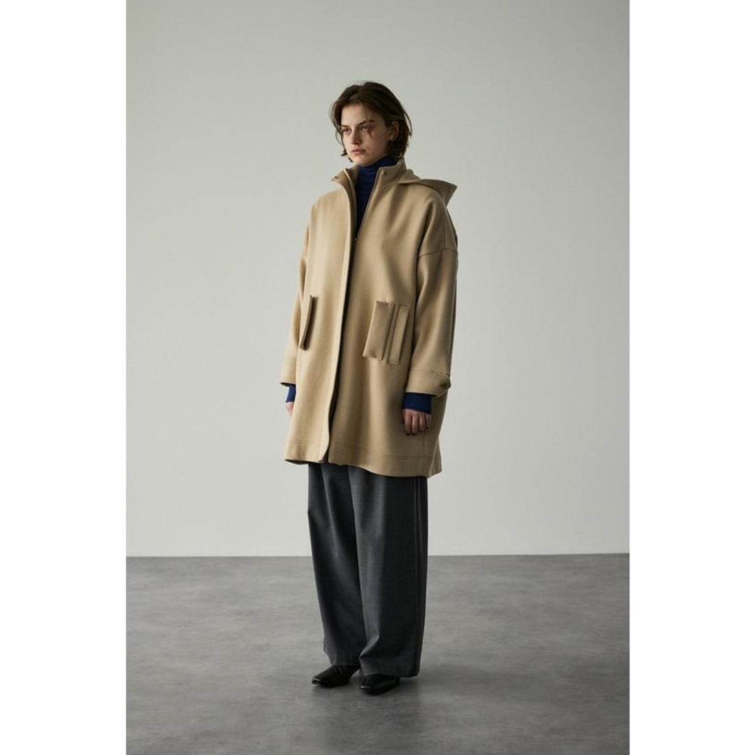 リムアーク RIM.ARK Wool hoodie over CT （BLK） - ファッション通販