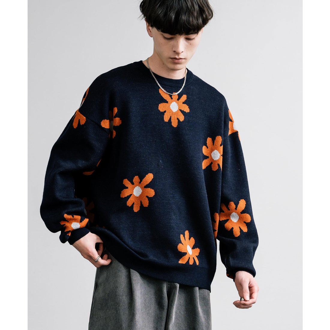 ロッキーモンロー Rocky Monroe ニット セーター ダブルジャガード