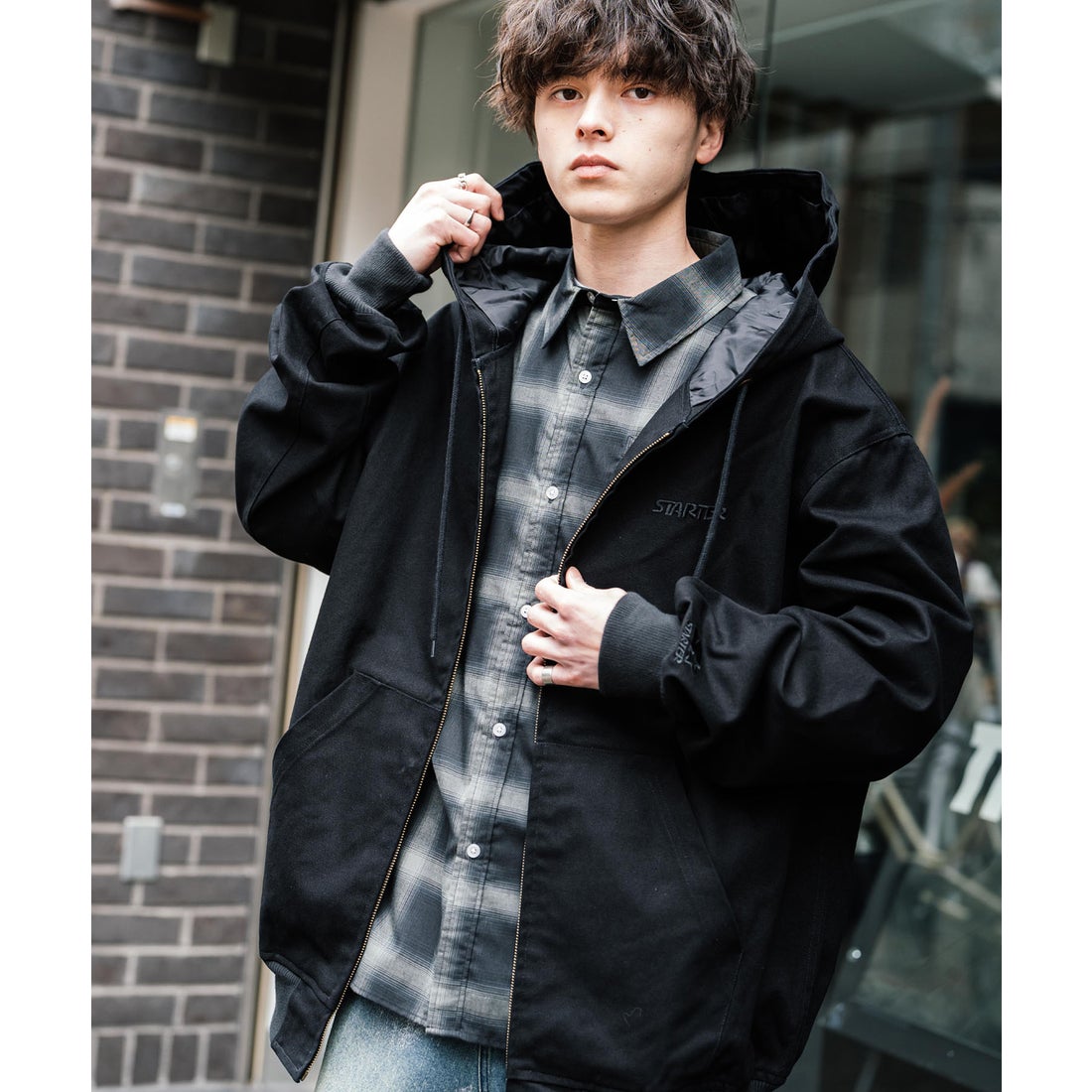 ロッキーモンロー Rocky Monroe フードジャケット フルジップ ブルゾン