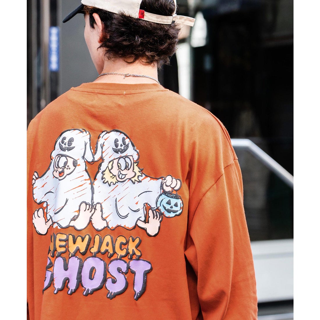 ロッキーモンロー Rocky Monroe プリントTシャツ バックプリント ロンT