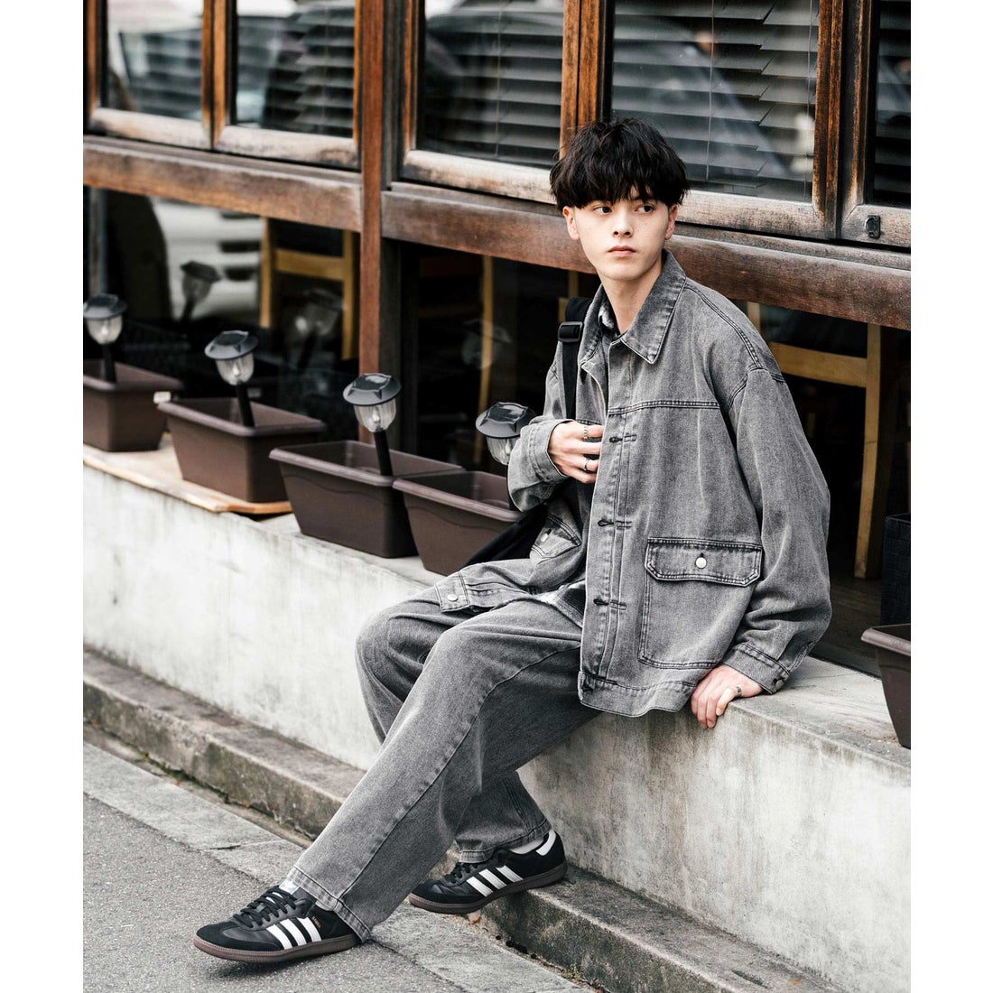 ロッキーモンロー Rocky Monroe セットアップ デニムジャケット ワイド