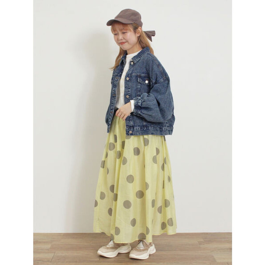 サマンサ モスモス Samansa Mos2 ケミカルウォッシュデニムGジャン