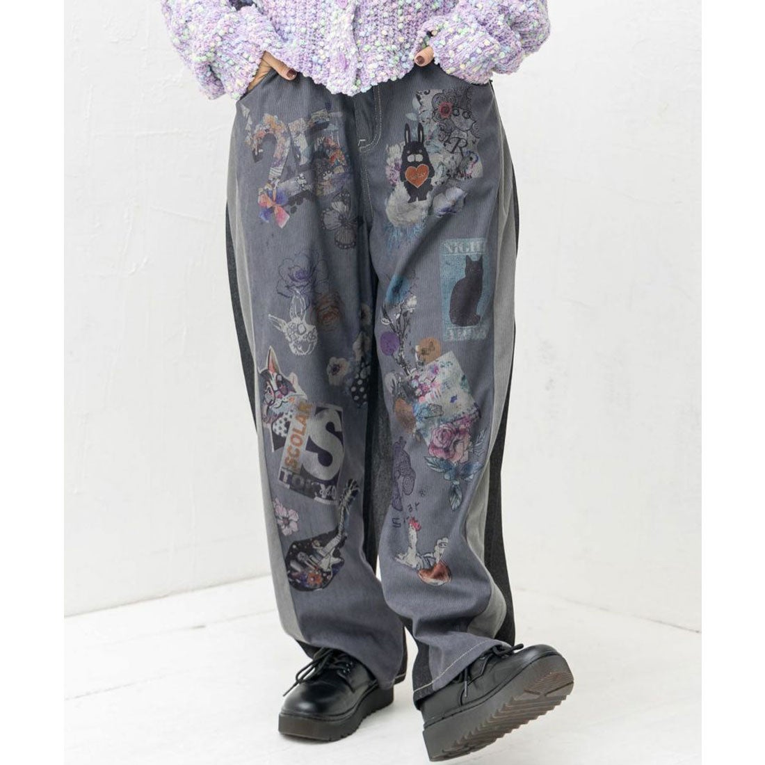 スカラー ScoLar 25周年アニバーサリー 細コール×デニム切替プレミアム