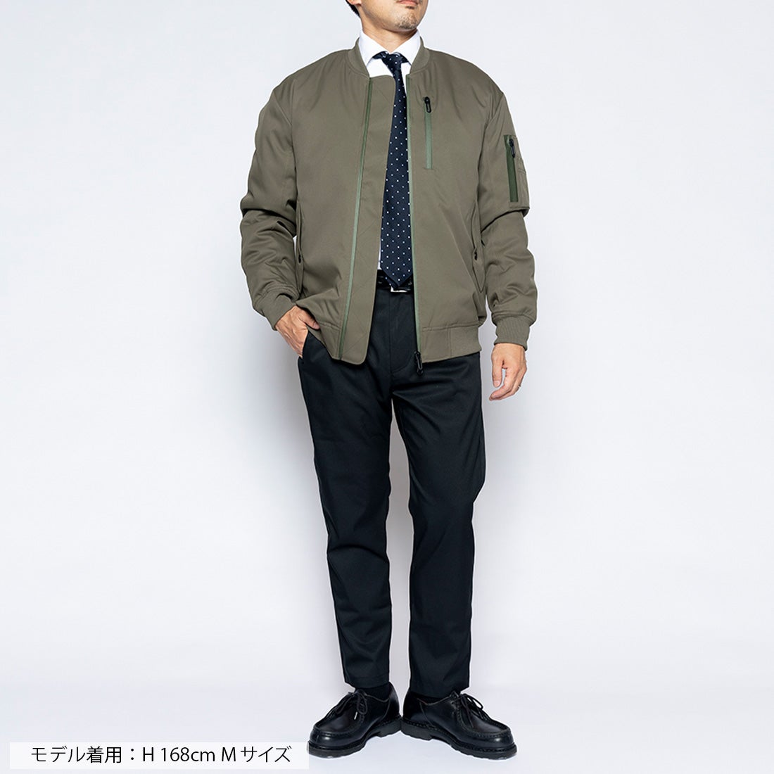 WORK WEAR SUIT 洗えるMA-1 （オリーブ） -ファッション通販 FASHION