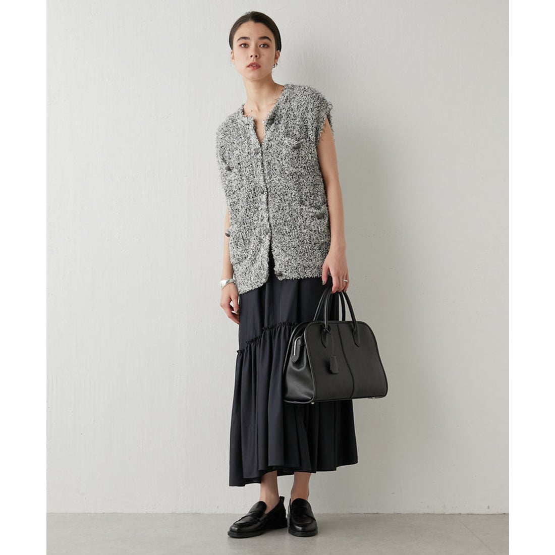 ウィムガゼット Whim Gazette 【Hoaw.】ボストンバッグ （black） -靴