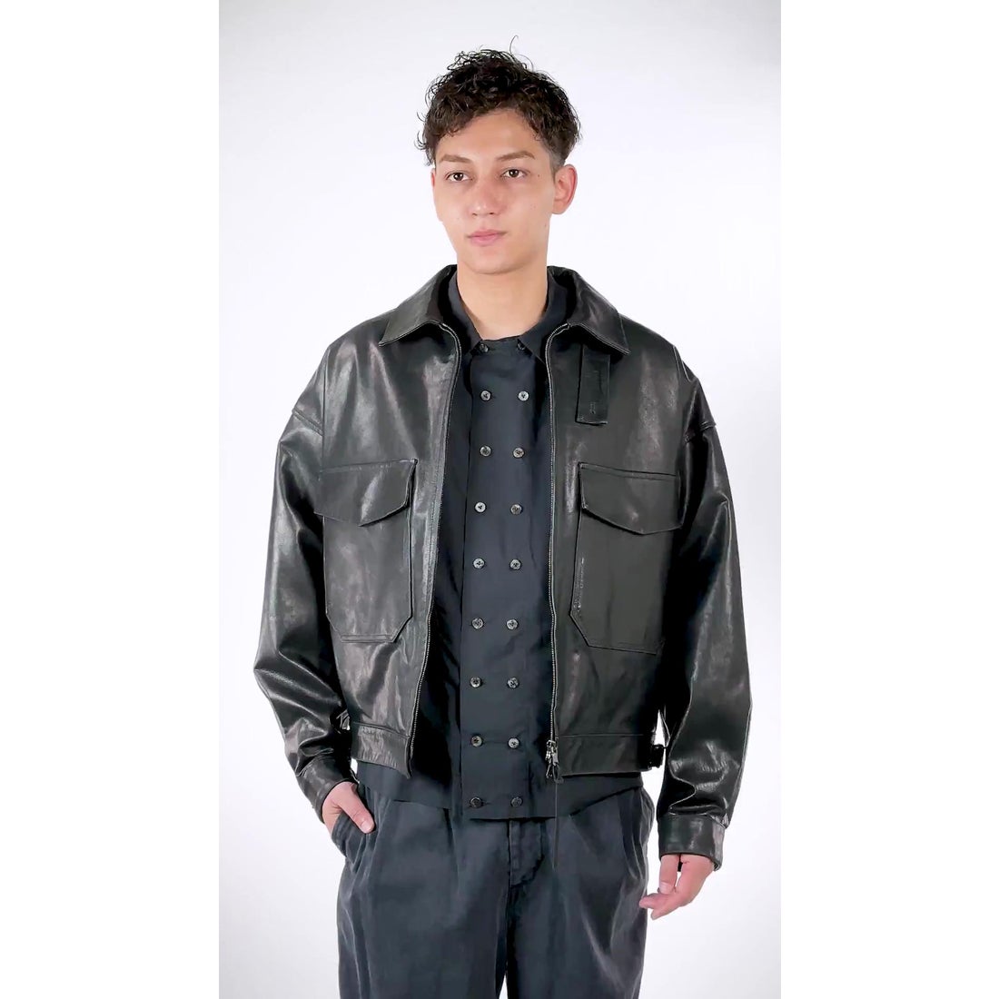 ザ ヴィリディアン The Viridi-anne Leather Jacket （BLACK） -FASCINATE