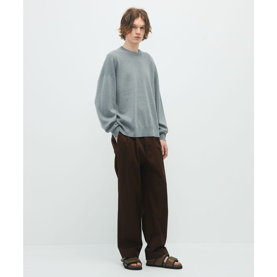 キャバン CABaN CABaN コットンカシミヤ クルーネックプルオーバー