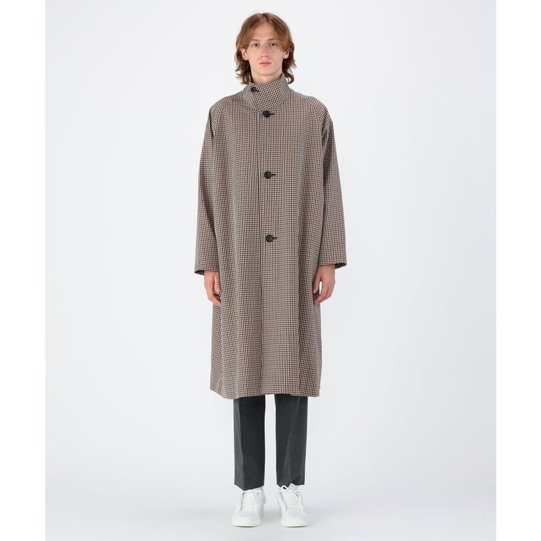 キャバン CABaN CABaN ウールギャバジン ガンクラブチェックスタンド