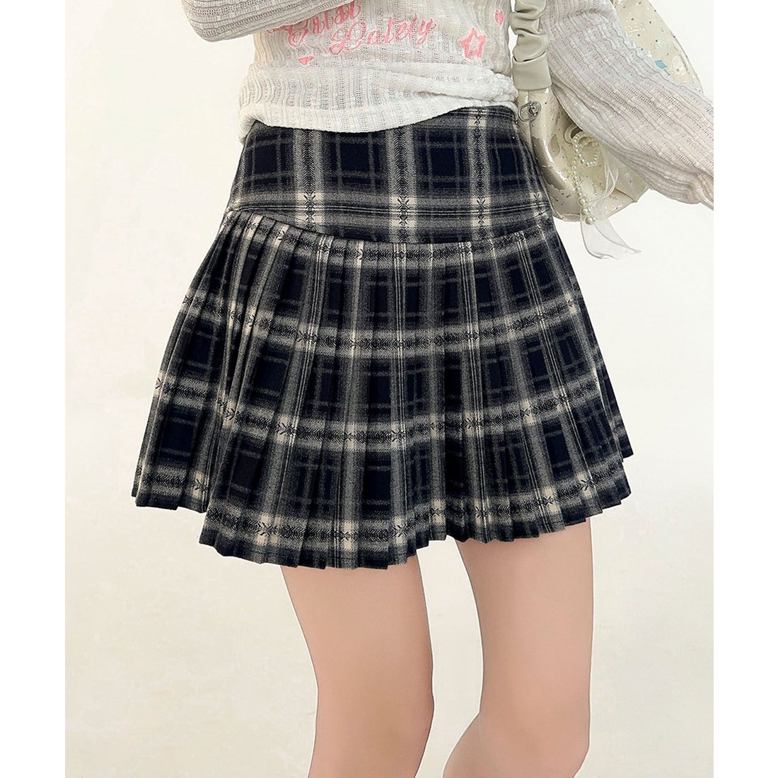 フック HOOK HOOK for girls チェック柄 プリーツ ミニスカート
