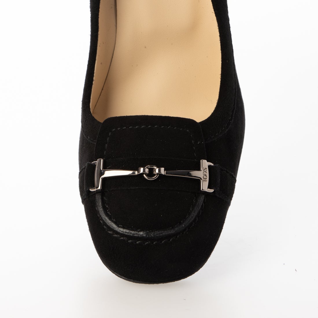 トッズ TOD'S スエードビット ヒールパンプス （BLACK） -アウトレット