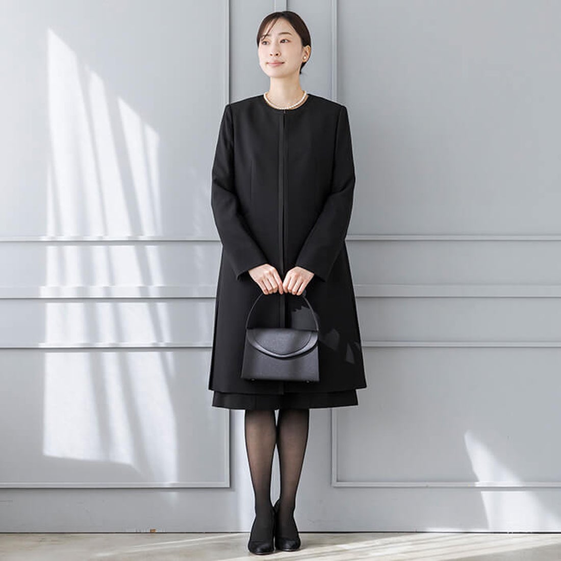 トウキョウソワール 東京ソワール ロングジャケットと前開きワンピース