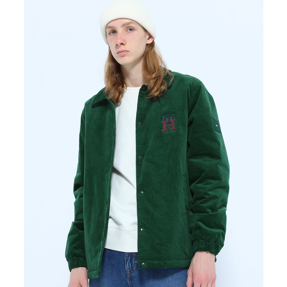 トミー ヒルフィガー TOMMY HILFIGER コーデュロイコーチジャケット