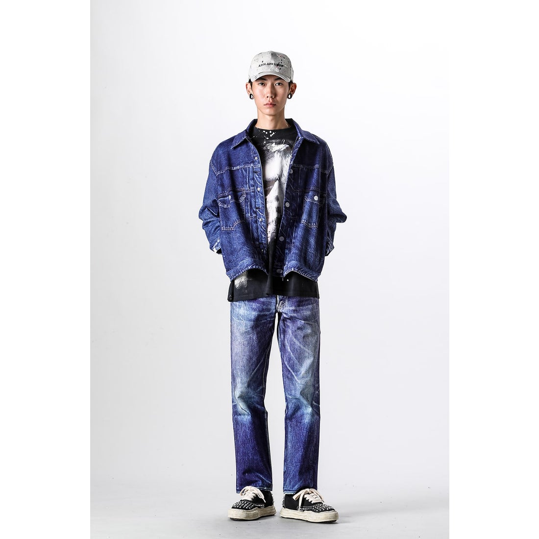 TALKING ABOUT THE ABSTRACTION 転写デニムパンツ 【公式通販】