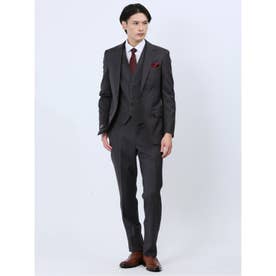 m.f.editorial 【3ピース・ウール】 光沢ウール混 スリムフィット 2