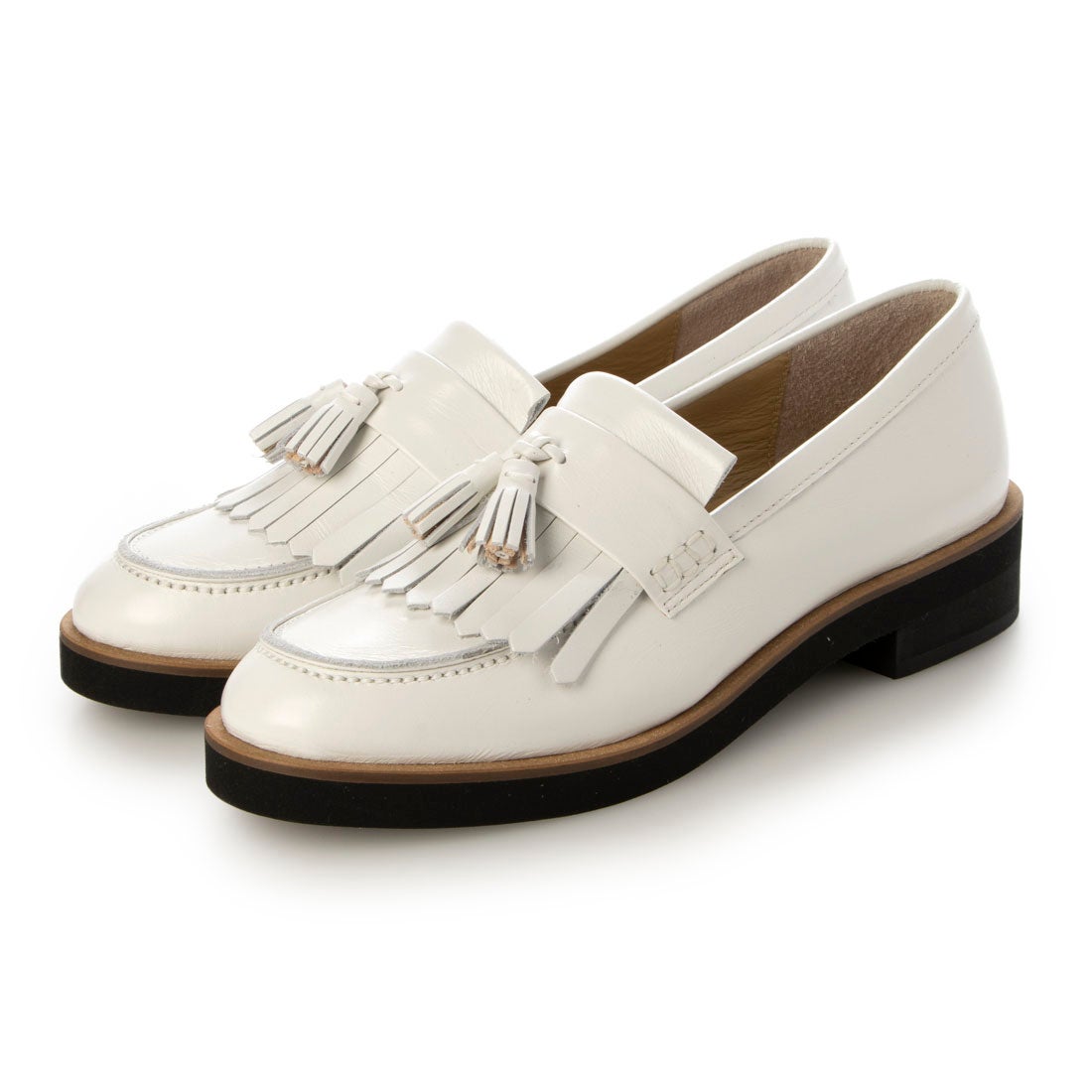 りきママ様 コーチcoach花モチーフ本革ローファー ホワイト6C 23cm新品