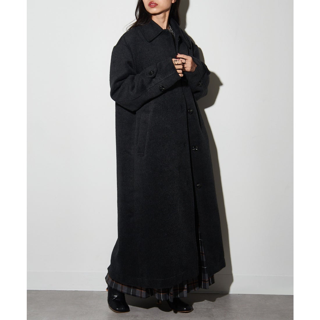 メゾンブリーズレヴール MAISON BREEZE reveur MIXシャギーコート