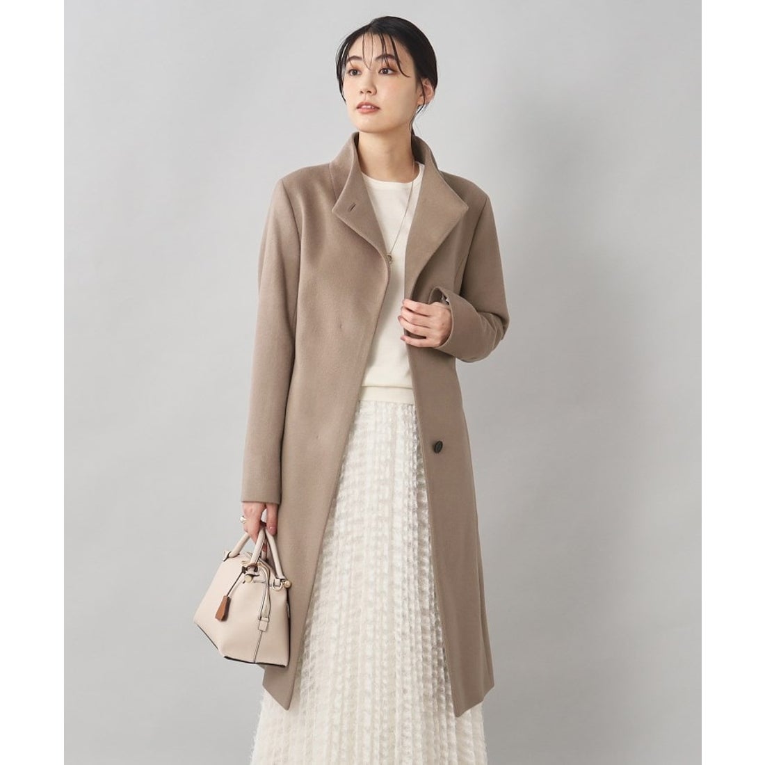 アンタイトル UNTITLED 【日本製／2WAY衿】スタンドカラー ロング