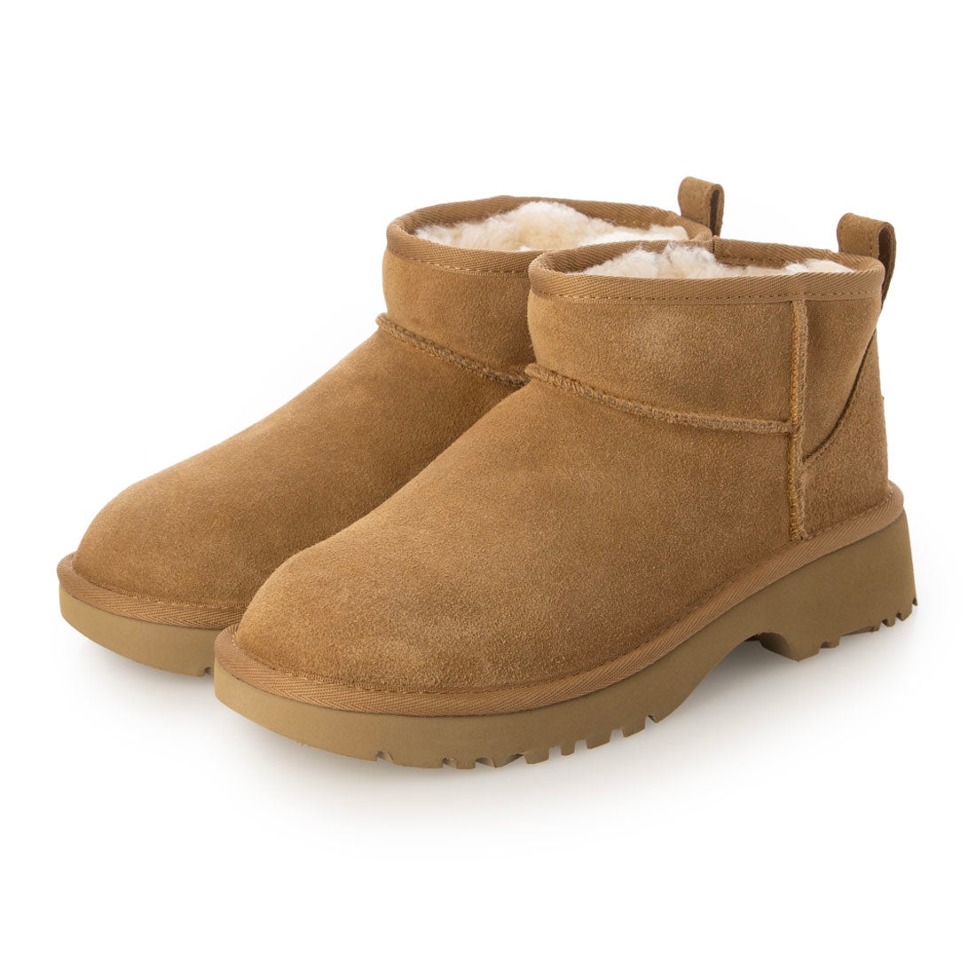 アグ UGG クラシックウルトラミニニューハイツ ブーツ （チェスナット