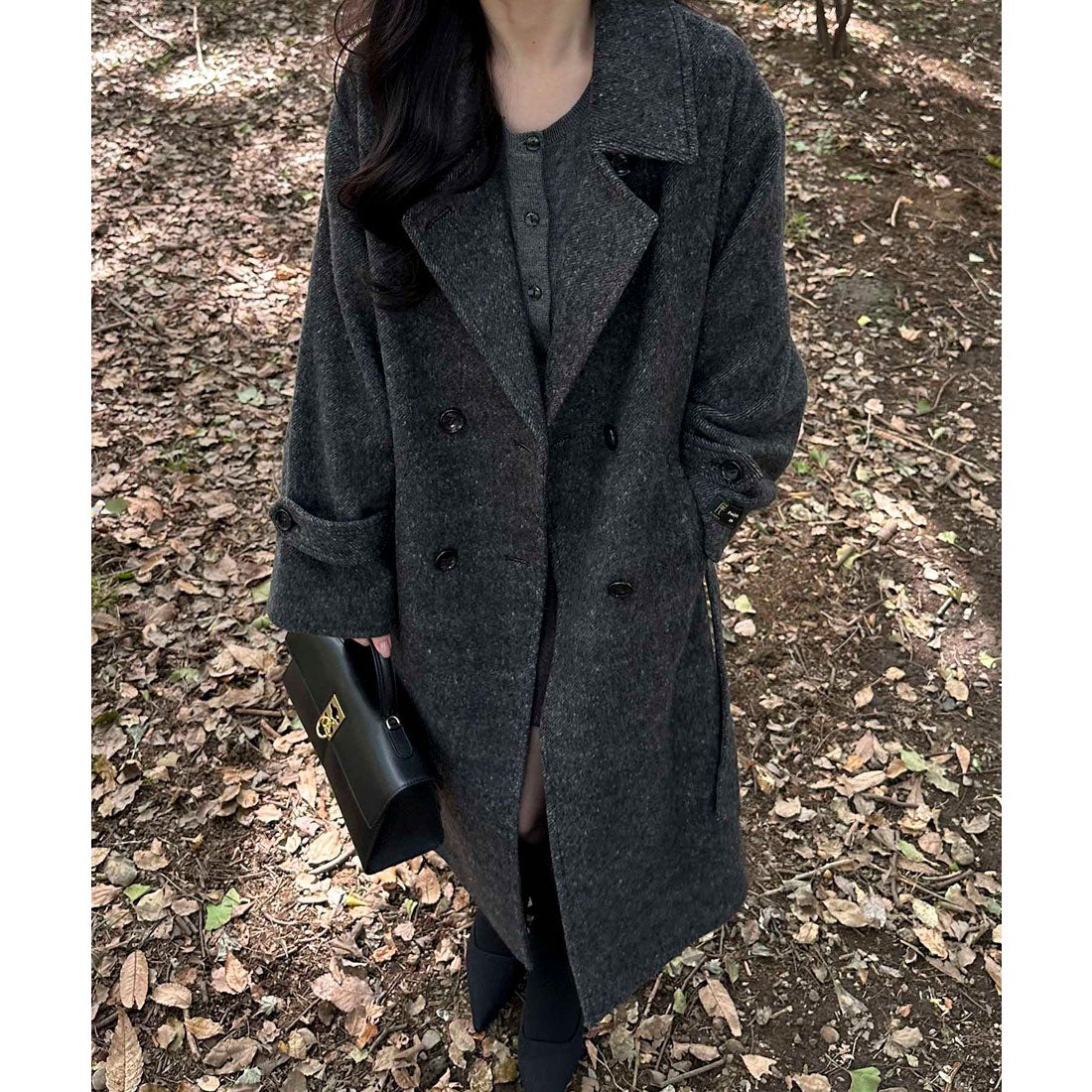 ビス VIS 【JAPAN FABRIC】尾州ウールシャギーロングコート【選べる