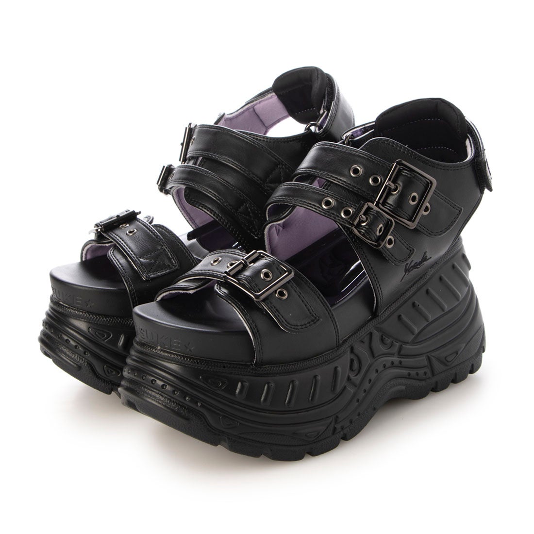 4460062 厚底サンダル （ブラック） -YOSUKE U・S・A 公式