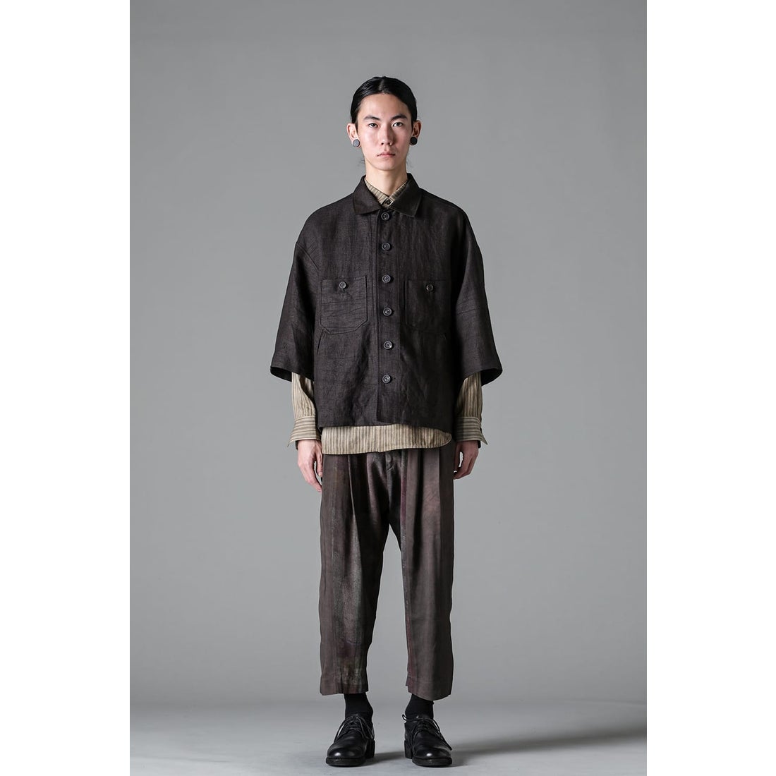 ジギーチェン ZIGGY CHEN Oversized Short Sleeve Workers Shirt