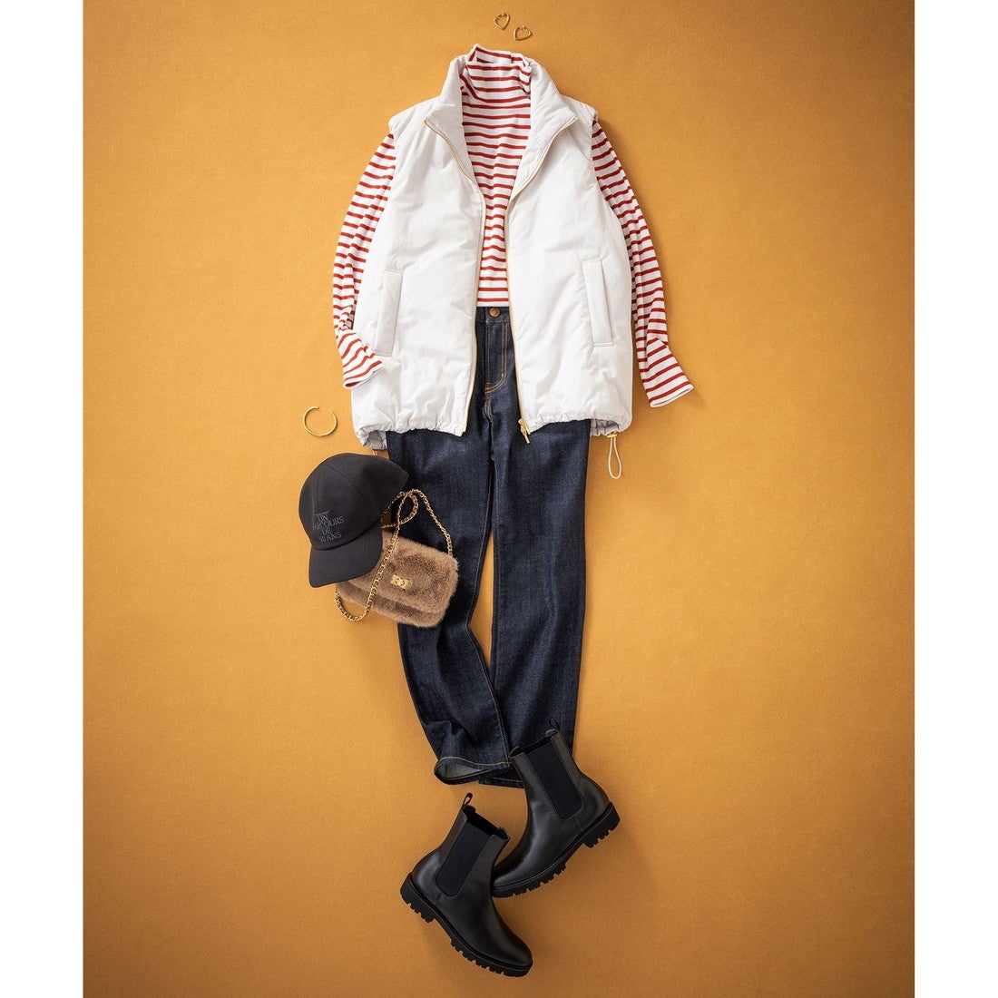 23区 【洗える】中綿 パティング ベスト （グレー系） -ファッション