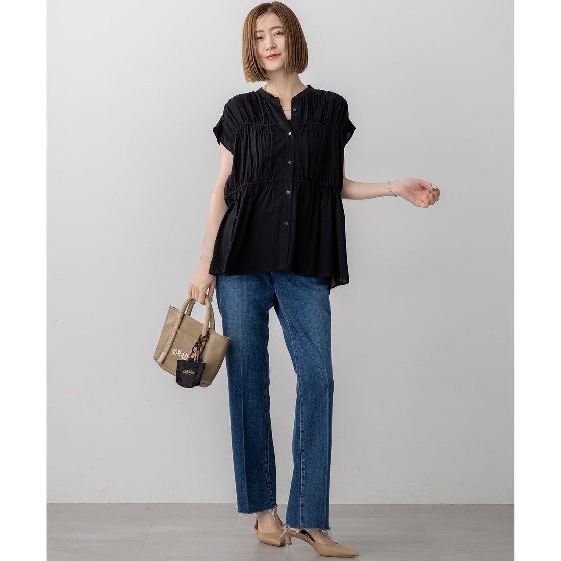 23区 【RED CARD TOKYO×23区】デニム フレアパンツ （ミッドブルー