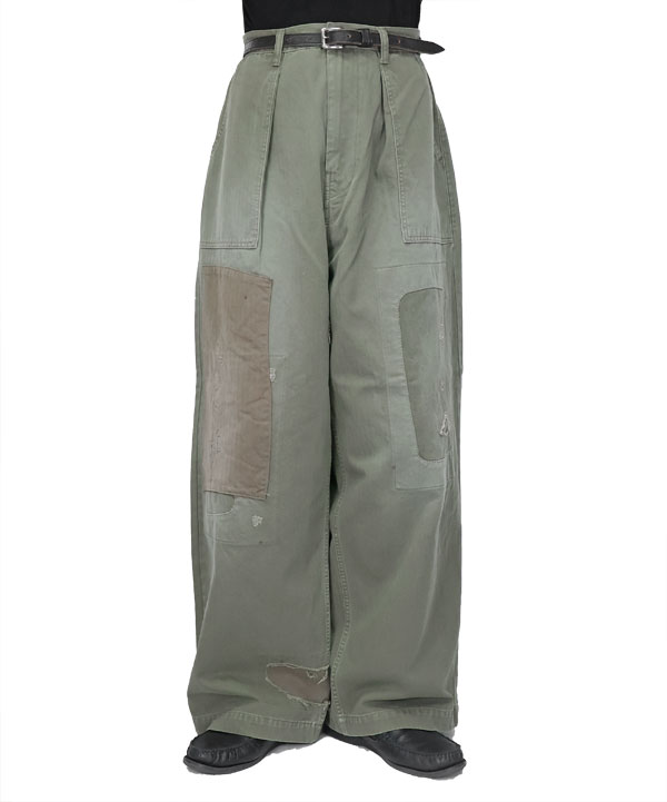 KAPITAL キャピタル ヘリンボーン ファティーグバギーパンツ(ラッシュ