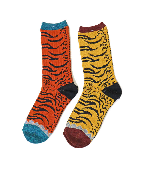 KAPITAL キャピタル 84本ネパールタイガー柄ソックス - SE7EN