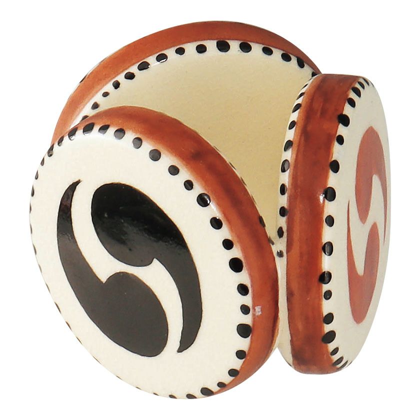 茶道具 蓋置（ふたおき） 蓋置 陣太鼓 今岡 三四郎