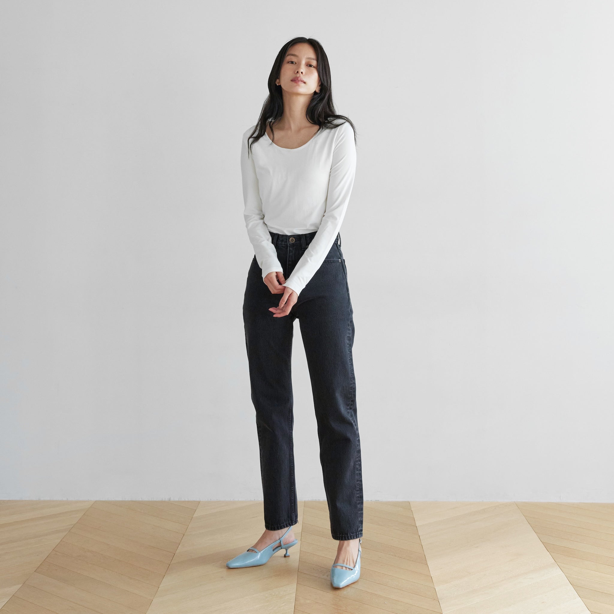 ハイウエストSlimストレート SRN02