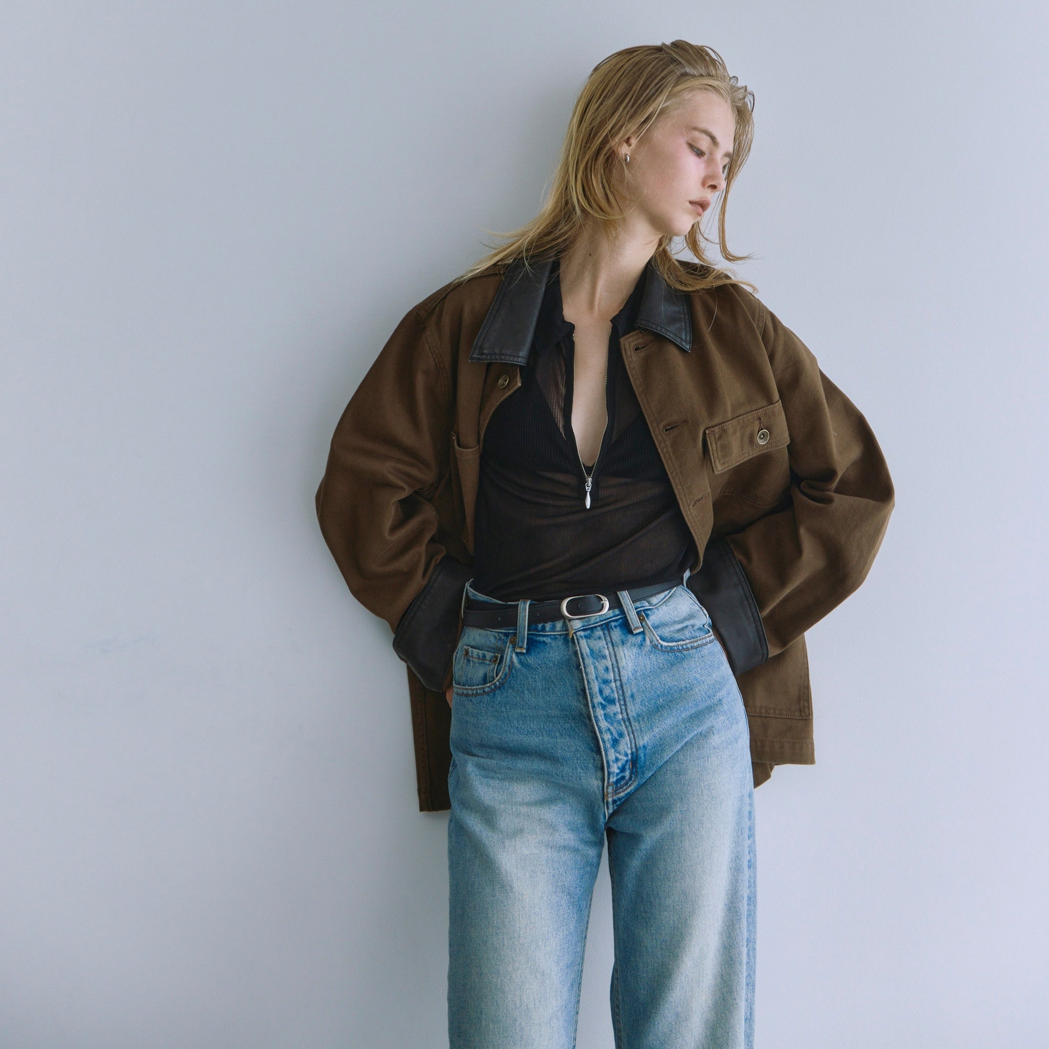 ECO Leather collarカバーオール