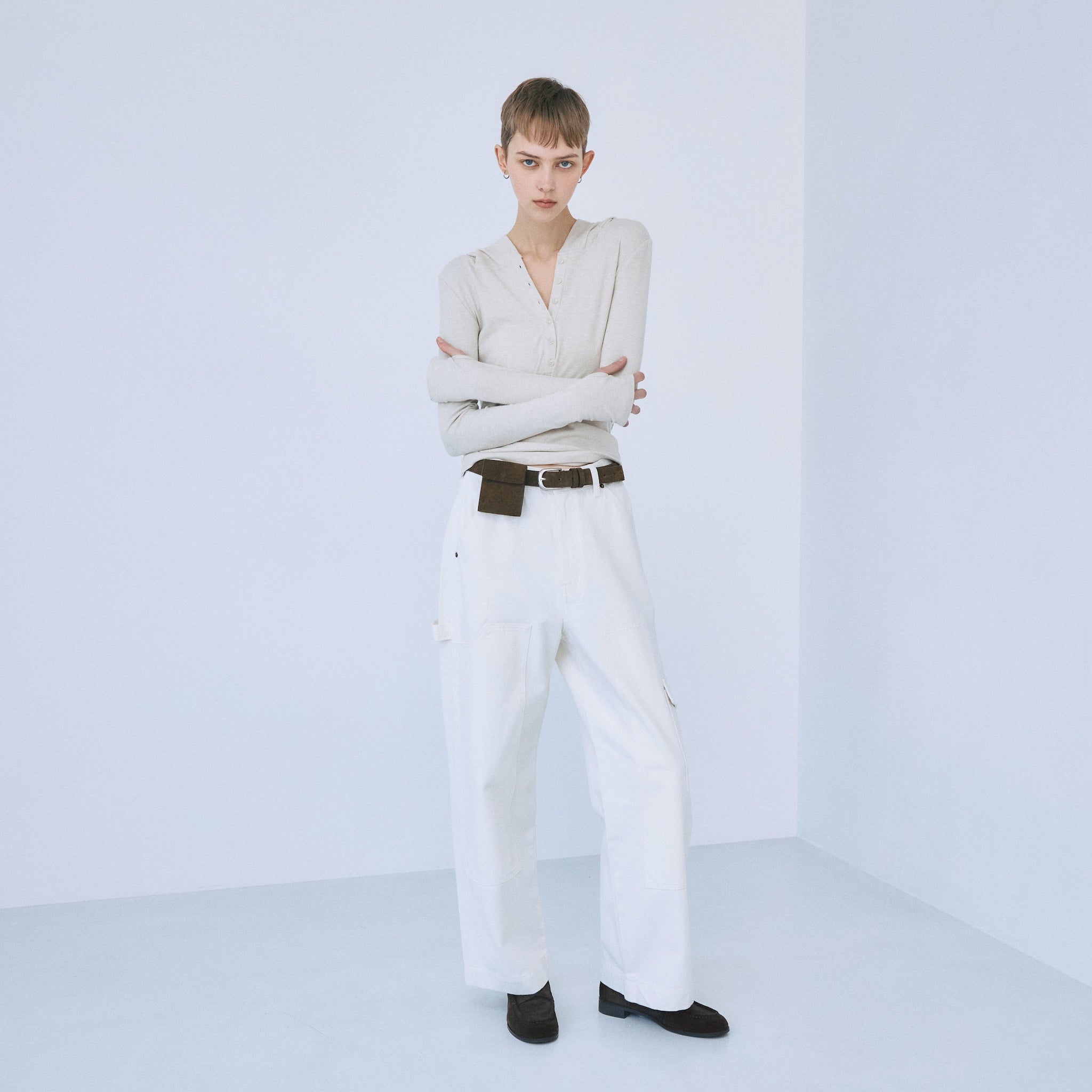 ニーパッチルーズカーゴパンツ