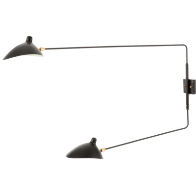 セルジュ・ムーユ 2アーム ウォールランプ | セルジュ・ムーユの家具