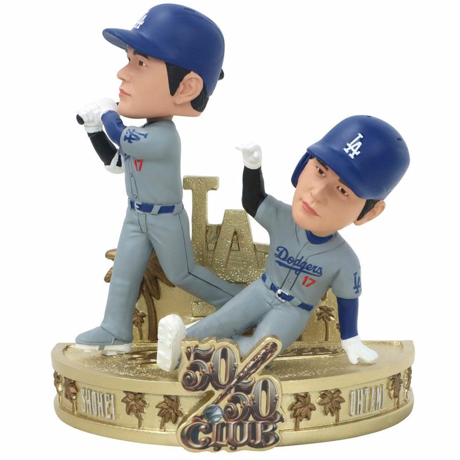 MLB 大谷翔平 ドジャース ミニボブルヘッド 【10000個限定】50/50達成