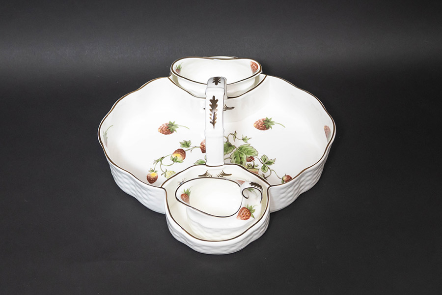 コールポート ストロベリー バスケット（オープンシュガー＆クリーマー