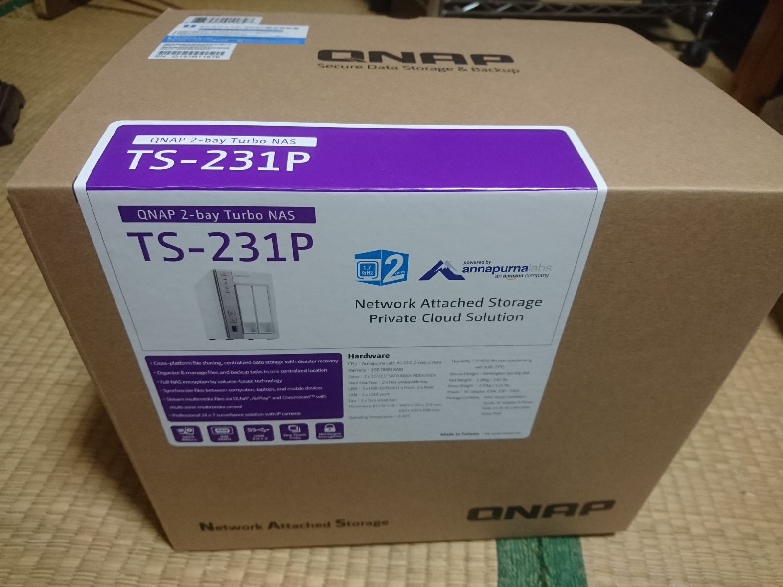 NAS増設！ QNAP TS-231Pを導入！ | 自由日記J -ジャンカーへの道-