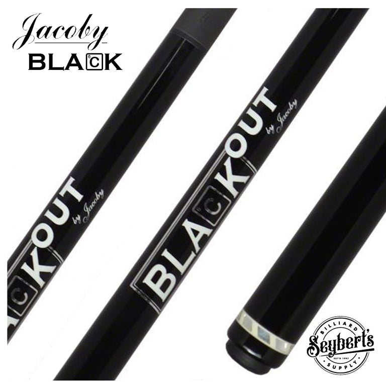 Jacoby Black Out Carbon Fiber Break Jump Cue | Made in The USA