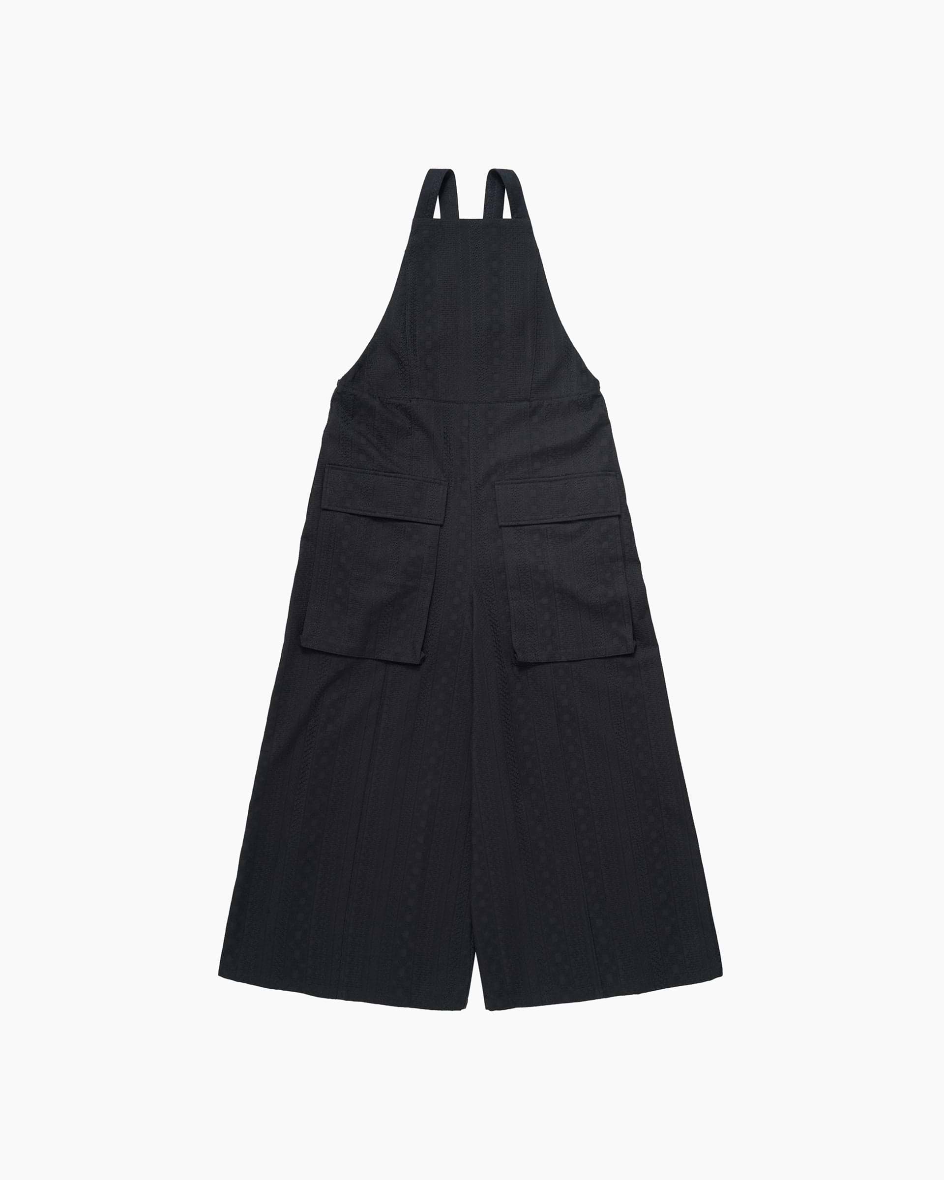 SEEALL】ミニマルオールインワン ブラック | 日本製 刺繍生地 | F