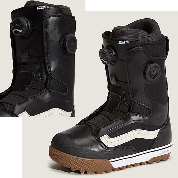 バンズ スノーボード ブーツ メンズ VANS AURA PRO / BLACK-WHITE