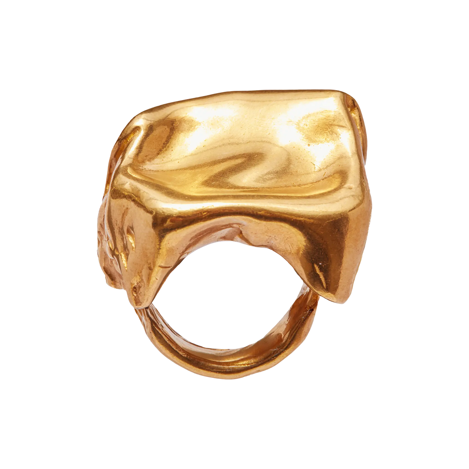 ESPEJO - Handmade gold plated ring | Simuero
