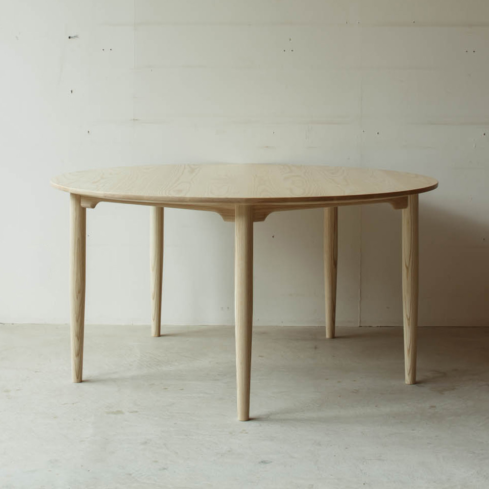 丸テーブル 1300size(5人掛け) / ホワイトアッシュ | オリジナル