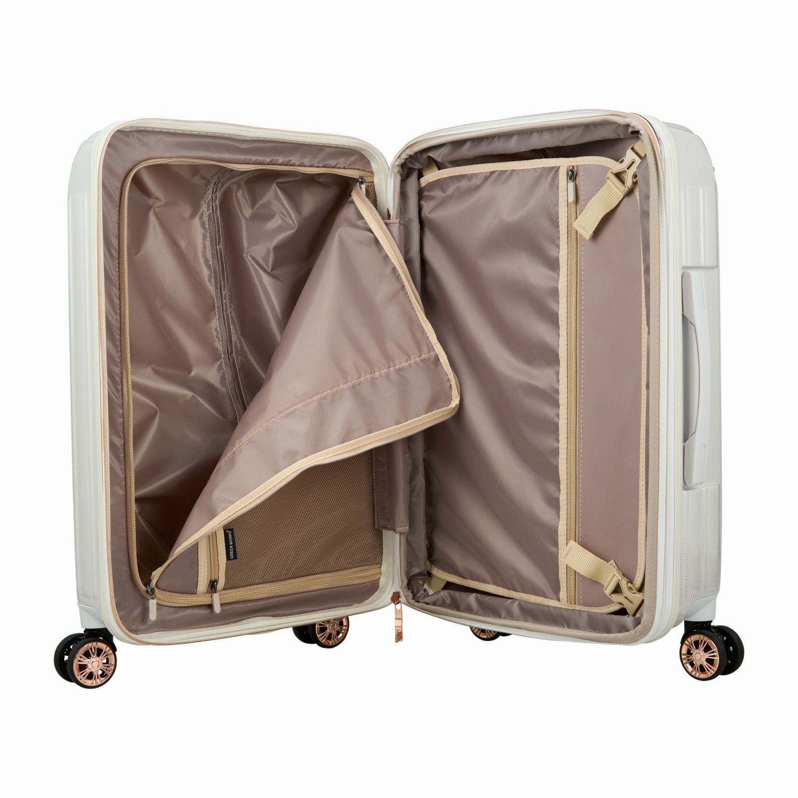 拡張式スーツケース Mサイズ ジッパータイプ GREEN WORKS GRE2253-55