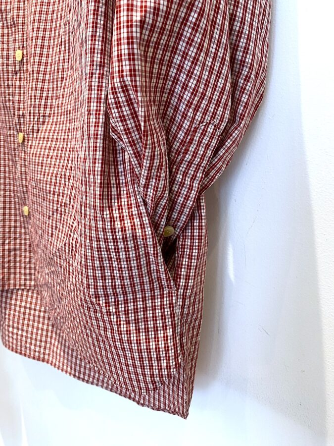 Masnou designマスノウデザイン/ 202 SHIRTS BAND COLLAR MINI RED – six