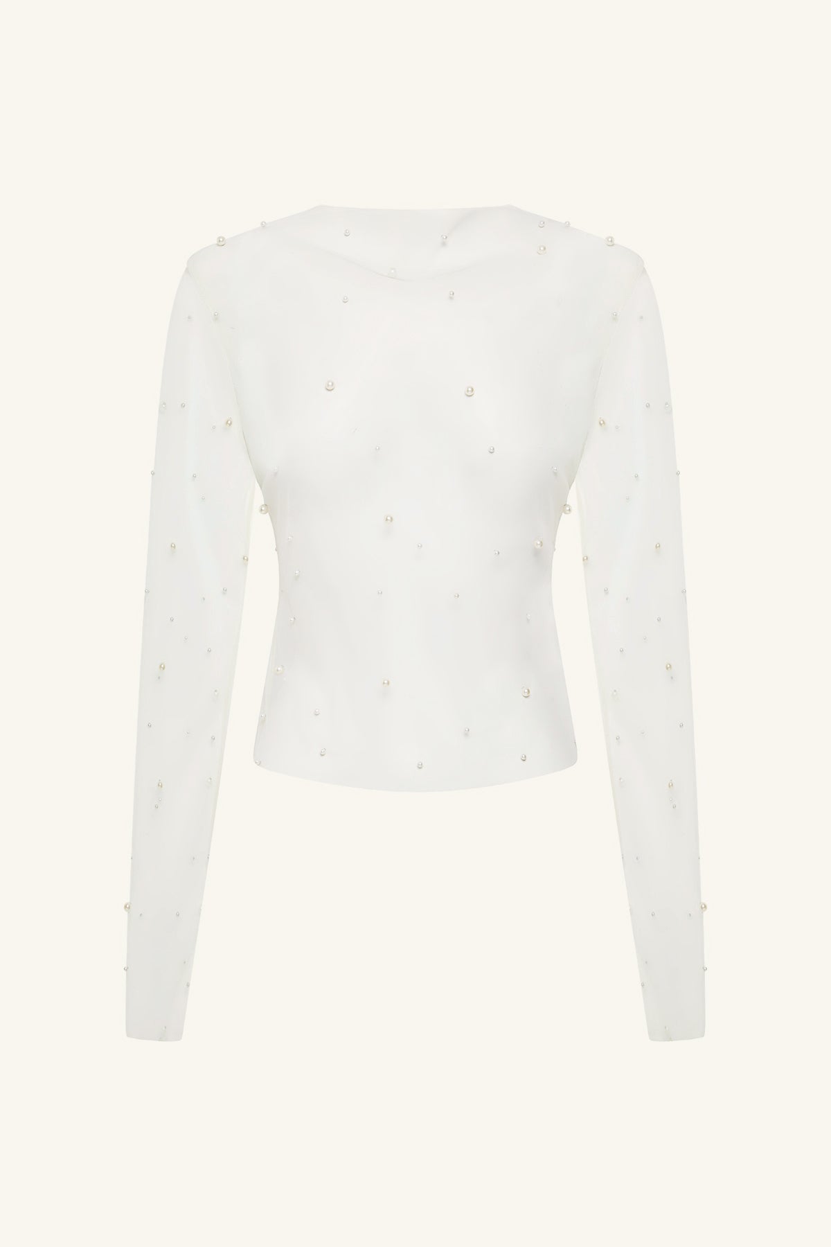 Opaline Sheer Pearl Top | Ivory | Tops | Shona Joy – Shona Joy US